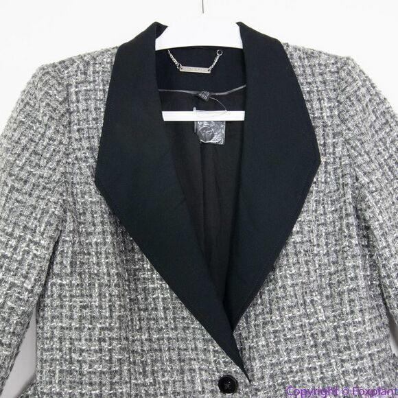 NEW White House Black Market Belted Tweed blazer Jacket , 10P - Picture 4 of 16